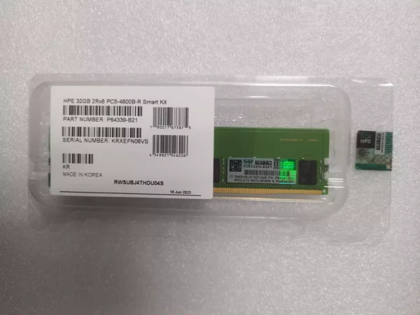 P64339-B21 P64341-0A1 HPE 32GB 2Rx8 DDR5 PC5-4800 UDIMM ECC Gen11 DL20 Memory